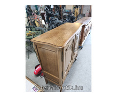 Neobarokk kétajtós kis szekrény két fiókkal