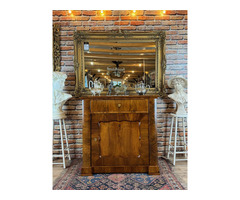 Felújított Biedermeier komód, félszekrény.