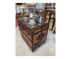 Felújított Utazóláda, dohányzó asztal 02.