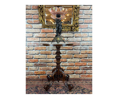 Felújított Barokk asztal, posztamens.