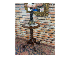 Felújított Barokk asztal, posztamens.