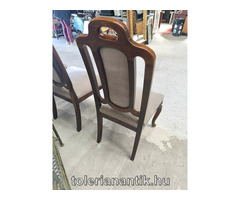 Neobarokk szék világosbarna kárpittal 6 db