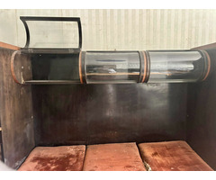 Art Deco stílusú vintage beépített ülőbútor / szekrény