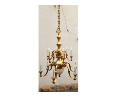 Sárgaréz nagypolgári lakásba való csillár