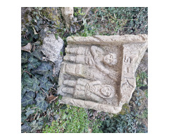 Parasztbarokk mészkő épúletdísz, Szüret címmel