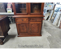 Vitrines polcos szekrény két fiókkal