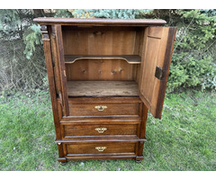 Gyönyörű Antik Ónémet Pillér szekrény/Cabinet/Nagyon jó állapotban. Cca 1880!