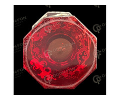 „Emlékül” feliratos biedermeier talpas kehely