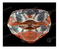 Mid-century hamutartó színtelen–narancssárga