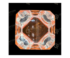 Mid-century hamutartó színtelen–narancssárga