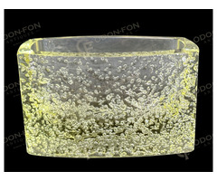 Mid-century mézsárga, ellipszis alakú asztali tartó