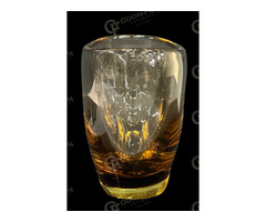 Ovális alakú váza darupár ábrázolással