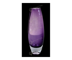Lila/színtelen mid-century váza