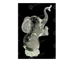 Színtelen elefánt kisplasztika