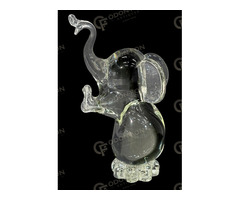 Színtelen elefánt kisplasztika