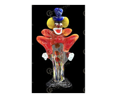 Kék sapkás, álló bohóc figura – kisplasztika