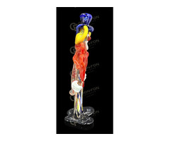 Kék sapkás, álló bohóc figura – kisplasztika