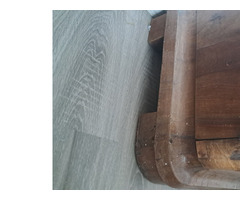 1930-as Art Deco dió furnér ruhásszekrény / vintage gardrób