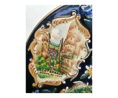 Asztali, fali dísztányér Luxembourg. Echternach nevezetességeivel