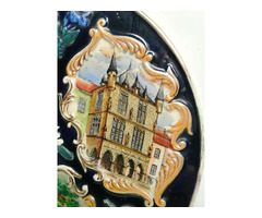 Asztali, fali dísztányér Luxembourg. Echternach nevezetességeivel