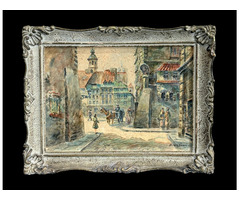 Fiákeres utca jelenet