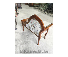 Neobarokk telefonos ülőge virágmintás gobelin kárpittal