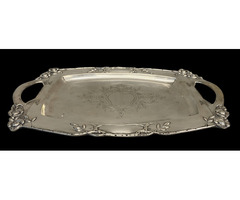 Szecessziós ezüst tálca
