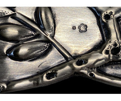 Szecessziós ezüst tálca