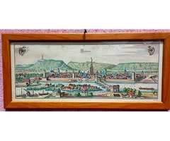 Vitange műtárgy kollekció. Német nagyvárosok látképei 16.-18. századi színes rézkarcokon