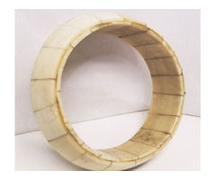 Retro csontlapokból összeállított karperec Indiából