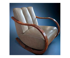 Különleges Jindrich Halabala art deco fotel Hintafotel.