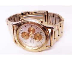 Retro minőségi karóra. Citizen Chronograph Alarm aranyozott újszerű karcmentes