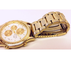 Retro minőségi karóra. Citizen Chronograph Alarm aranyozott újszerű karcmentes