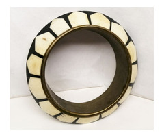 Különleges egzotikus csontkarperec Indiából, egyedi kézműves munka