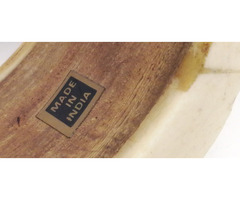 Indiai kézműves munka Egzotikus csont karperec rózsafa gyűrűvel