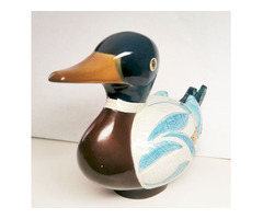 Goebel porcelánfigura, mandarinkacsa 1984 Georges Selim Design