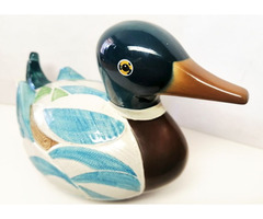 Goebel porcelánfigura, mandarinkacsa 1984 Georges Selim Design