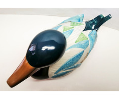 Goebel porcelánfigura, mandarinkacsa 1984 Georges Selim Design