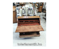 Intarziás rézveretes kétfiókos írószekreter