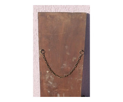 Hajós és virágos motívumokkal díszített bronz keretes falitükör, Egyedi ritkaság