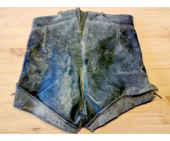 Tiroli bőrgatya, eredeti antik Osztrák népviselet, gyűjteménybe való darab, gyerek méret