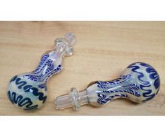 Régi Muránói üvegműves tárgy párban. Élvezeti-cikk elfüstölésére szolgál Olaszországból