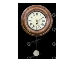 Fa keretes kerek paraszt óra