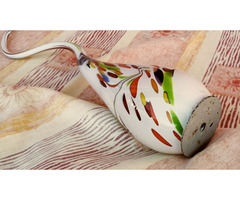 Art Deco fúvott üvegszobor a Muránói alkotó Afro Celotto művészi munkája. Egyedi darab