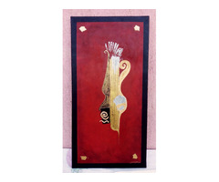 Modern páros absztrakt festmény kompozíció Olaszországból. Antik Görög hatású ritkaság