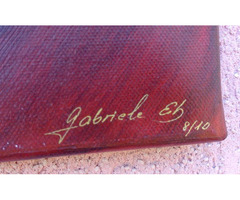 Modern absztrakt festmény kompozíció Olaszországból. 4db. kép egyben