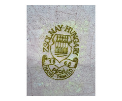 Zsolnay 4 gerezdes kaspó