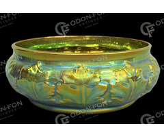 Zsolnay szőlőlevél mintás tálka