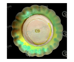 Zsolnay eozinmázas bordázott kaspó