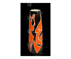 Zsolnay váza stilizált nőalakos díszítéssel